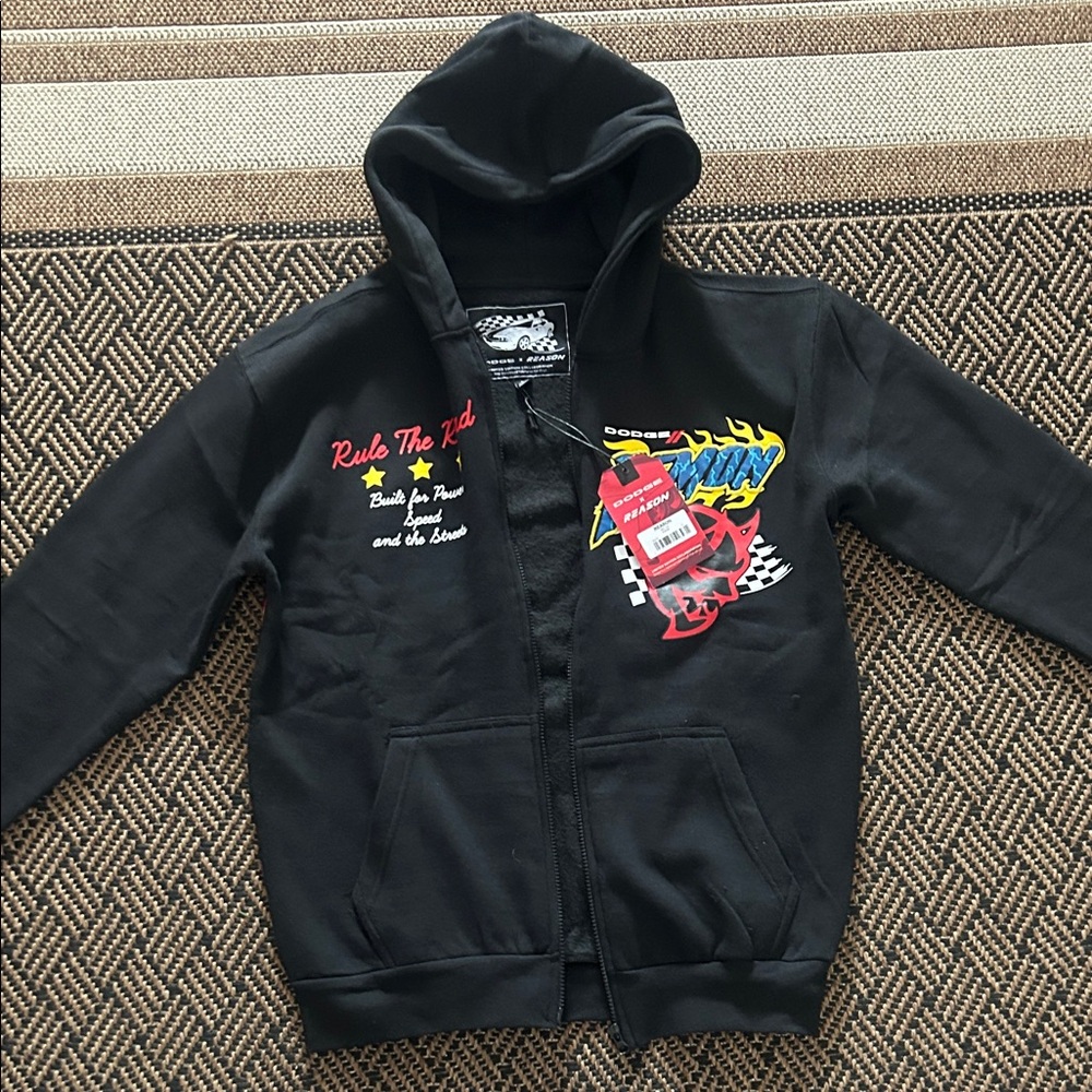 Men's Black Graphic Hoodie